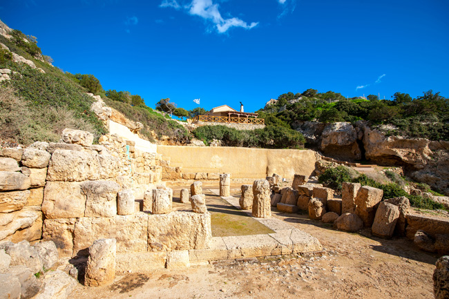 Ancient archaeological site in Paphos, Cyprus