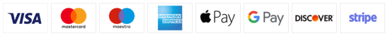 Card payment strip of logos